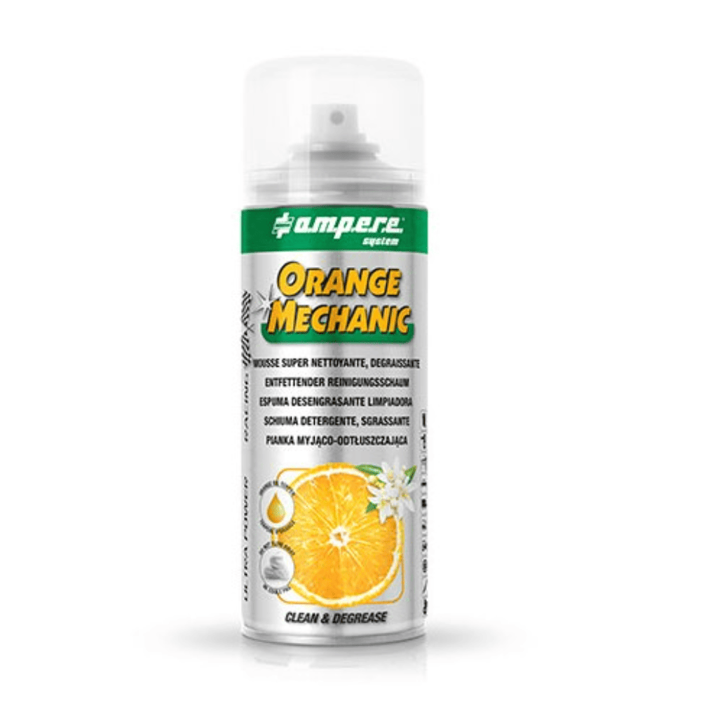 Spray Orange Mechanic limpiador desengrasante en aerosol.