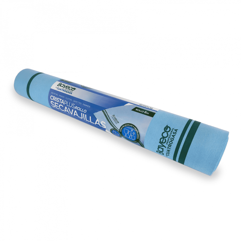 Rollo secavajillas azul de microfibra