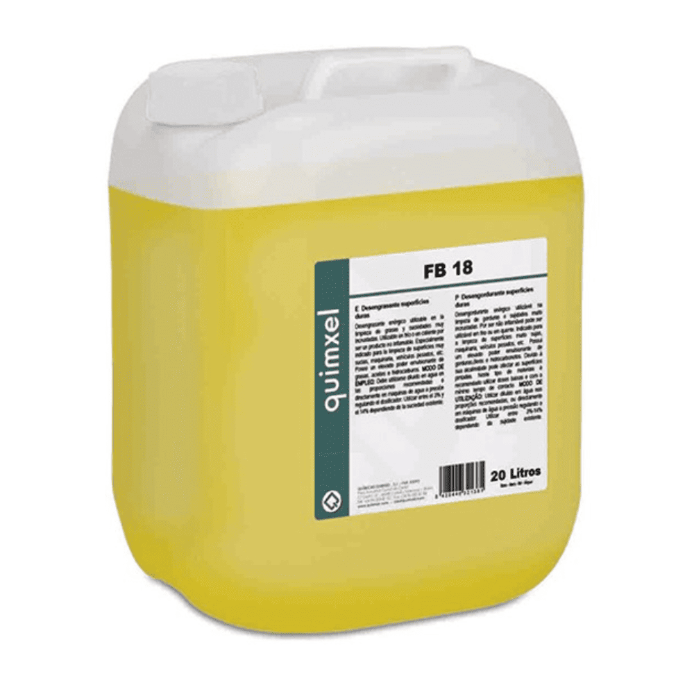Desengrasante especial FB 18 en garrafa de 20 litros
