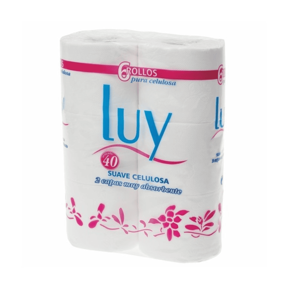 Papel higi&eacute;nico dom&eacute;stico de doble capa en pack