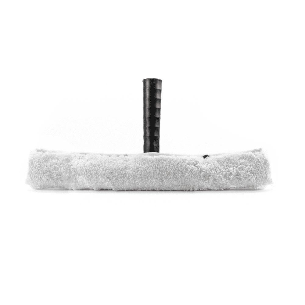 Mojador de cristales de borrego con mango de pl&aacute;stico