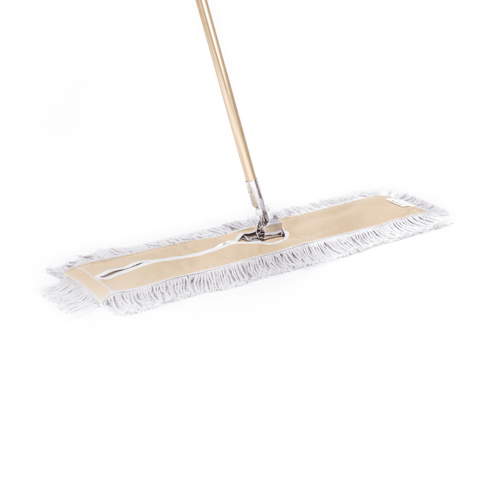 Mopa de 90 cm con pinza met&aacute;lica y mango de madera