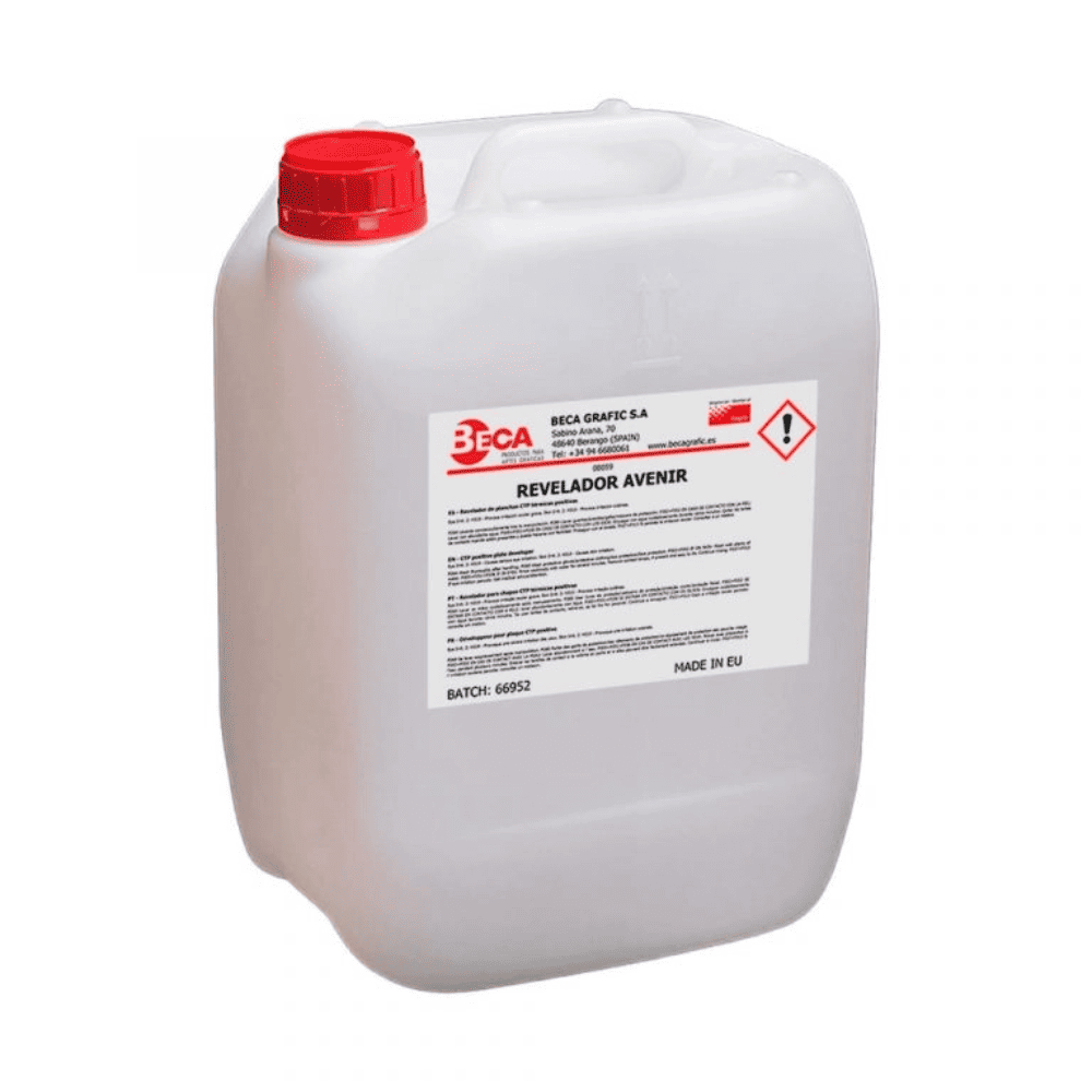 Garrafa de revelador Avenir BECA para procesos fotogr&aacute;ficos e impresi&oacute;n