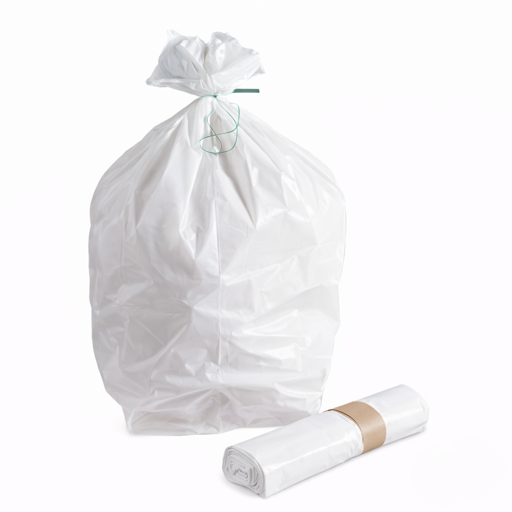 Bolsa de basura blanca de gran capacidad