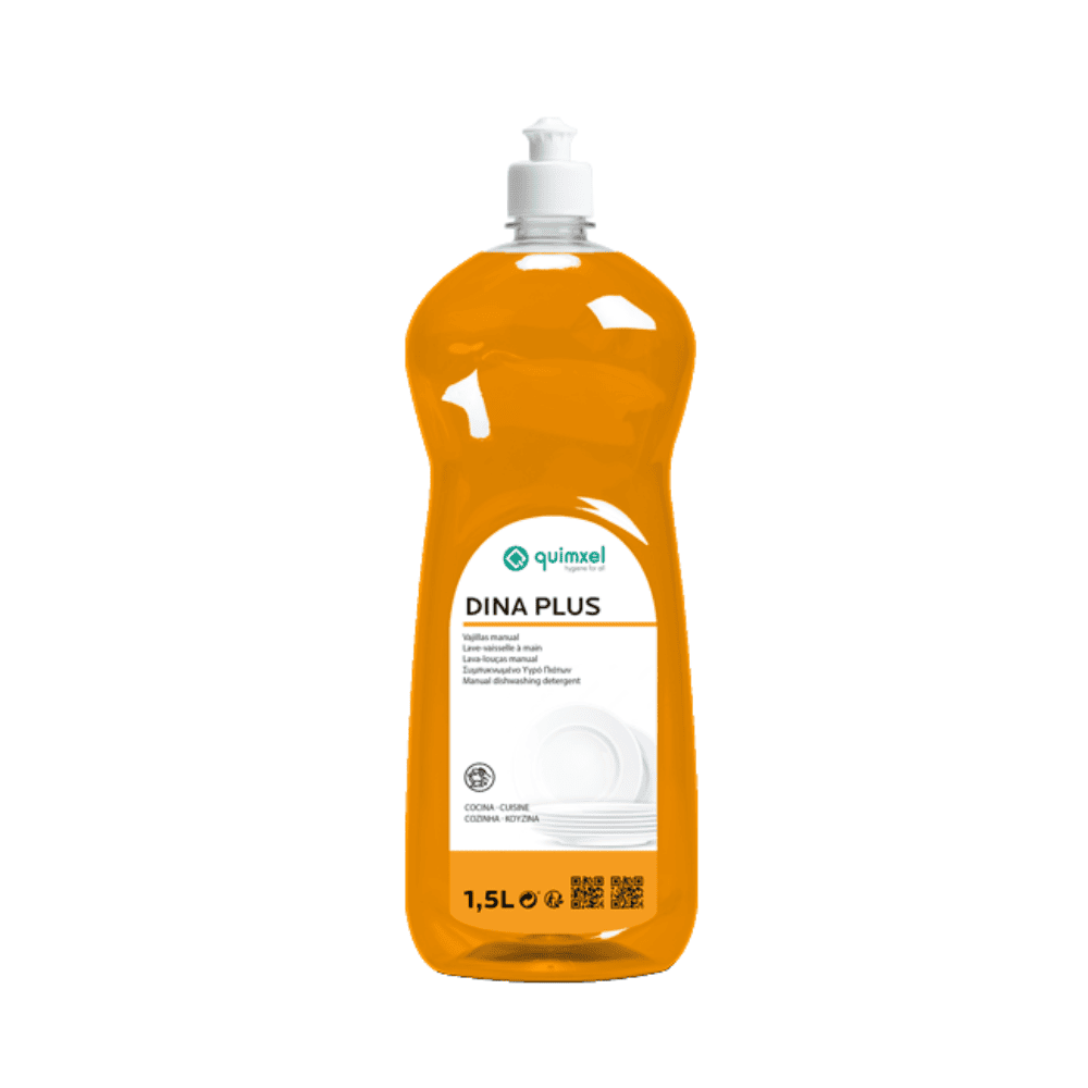 Lavavajillas manual Dina Plus en botella de 1,5 litros